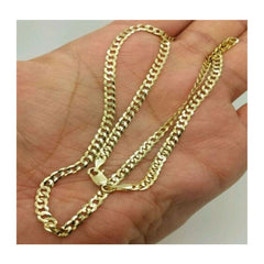 Giovani GOLD NYC 10K Solid Yellow Gold Cuban Chain Necklace