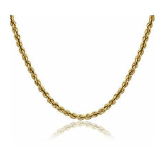 14K Solid Yellow Gold 1.8mm Rope Chain