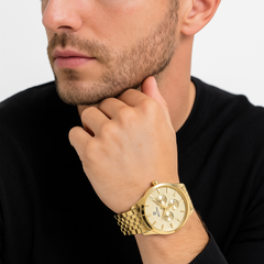 Sunny All-Gold Chronograph Watch – Luxury Men’s Quartz Timepiece