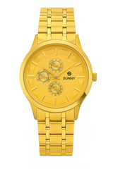 Sunny All-Gold Chronograph Watch – Luxury Men’s Quartz Timepiece