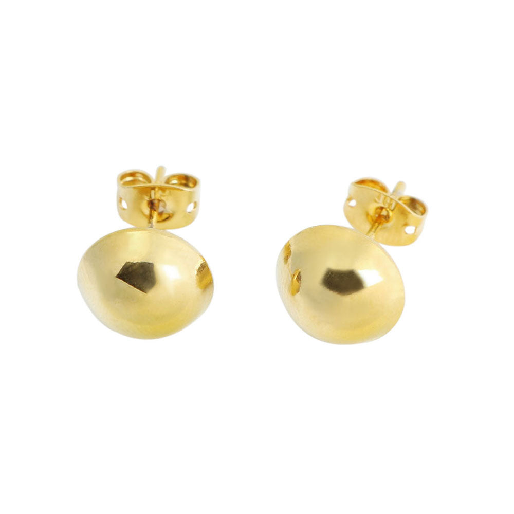 Giovani GOLD NYC 18k Gold Half Ball Stud Earrings