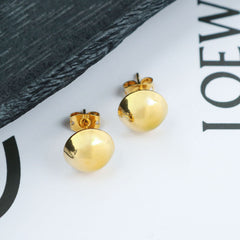 Giovani GOLD NYC 18k Gold Half Ball Stud Earrings