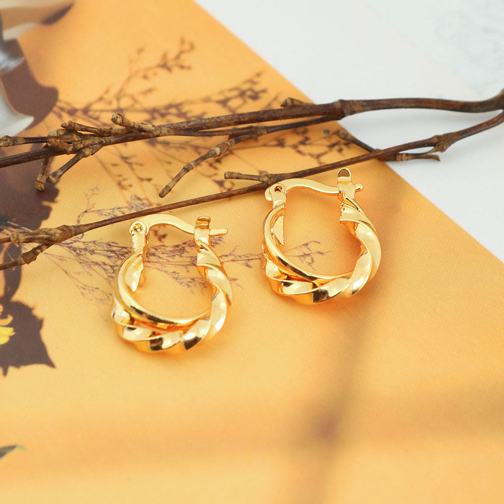 14K Gold Plated hanging earrings