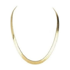 Giovani GOLD NYC 14K Herringbone Flat Necklace 20"