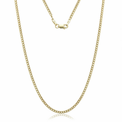 Giovani GOLD NYC 14K Solid Yellow Gold 2.4mm Cuban Chain Necklace