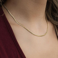 10K Solid Yellow Gold 3mm Miami Cuban Chain Necklace