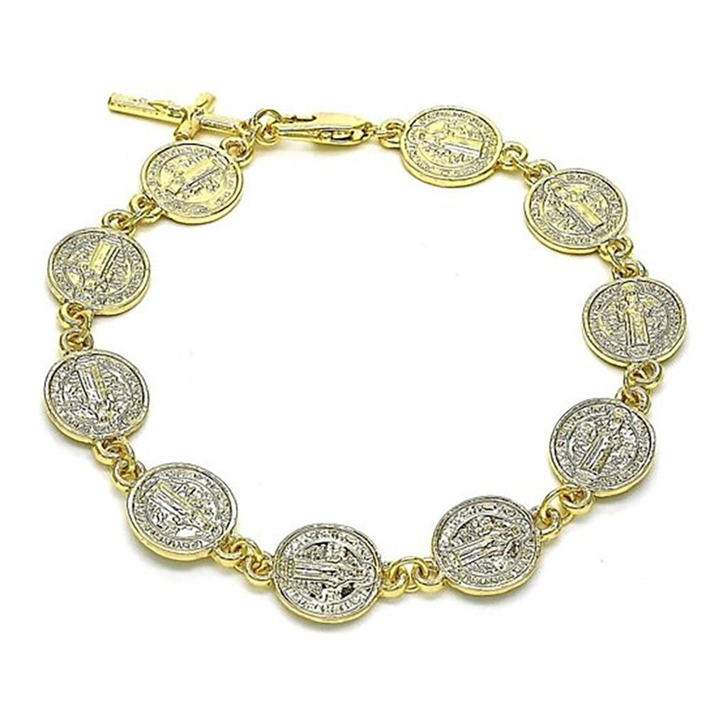 Giovani GOLD NYC 8-Inch Gold Religious Bracelet