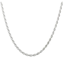 3mm Solid .925 Sterling Silver Rope Chain