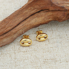 Giovani GOLD NYC 14k Gold Mariner Stud Earrings