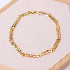 Giovani GOLD NYC 18K-Gold-Filled Bismark/Bar Anklet