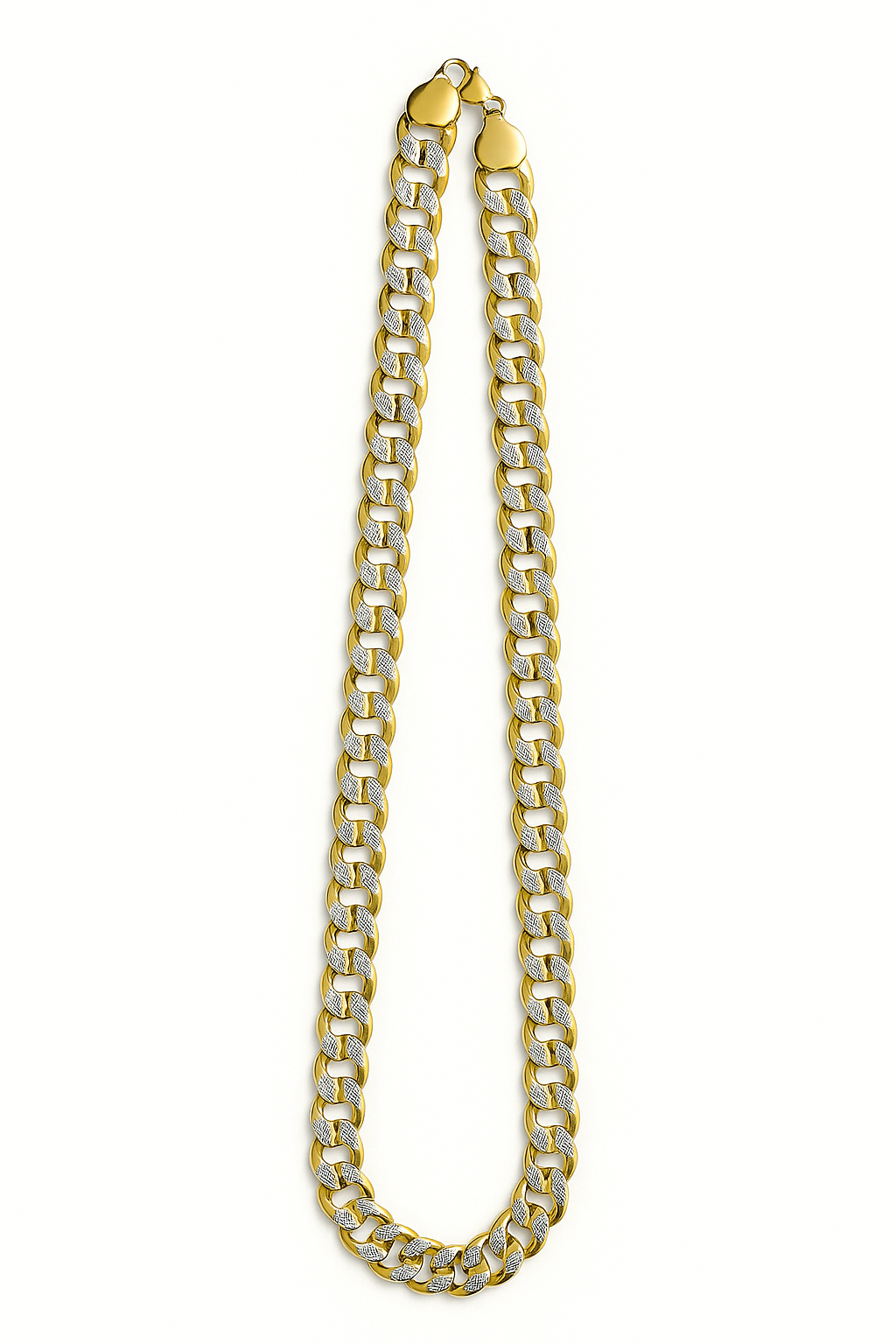 Giovani GOLD NYC 18K Gold Diamond-Cut Cuban Link Chain – 24 Inch