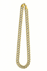 Giovani GOLD NYC 18K Gold Diamond-Cut Cuban Link Chain – 24 Inch