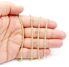 Giovani GOLD NYC 14K Solid Yellow Gold 1.8mm Rope Chain