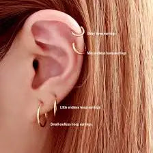 Giovani GOLD NYC 925 Sterling Silver Hoop Earrings, Minimalist Design (1-Pair)