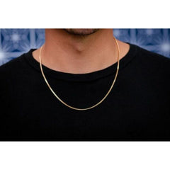 Giovani GOLD NYC 10K Solid Yellow Gold Cuban Chain Necklace