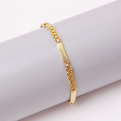 Giovani GOLD NYC 18K-Gold-Filled Bismark/Bar Anklet