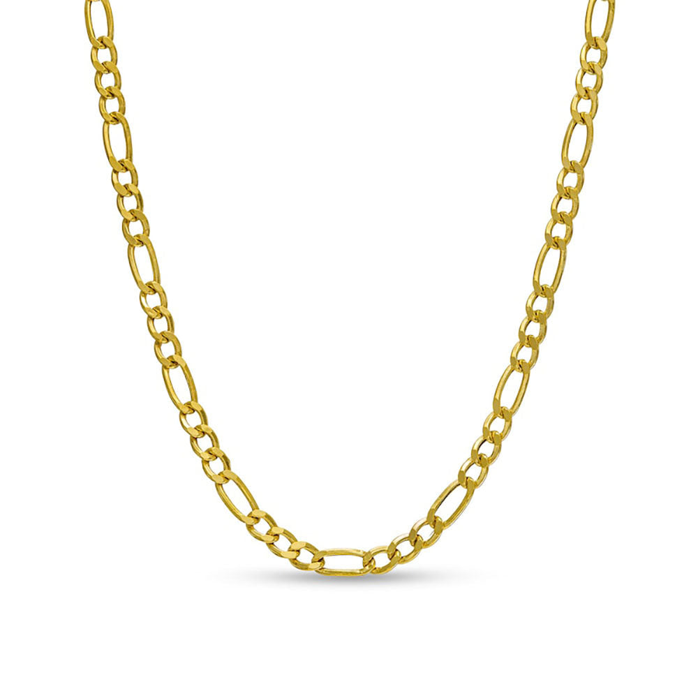 Italian Solid 14K Gold 2mm Figaro Chain Necklace