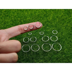 Giovani GOLD NYC 925 Sterling Silver Hoop Earrings, Minimalist Design (1-Pair)