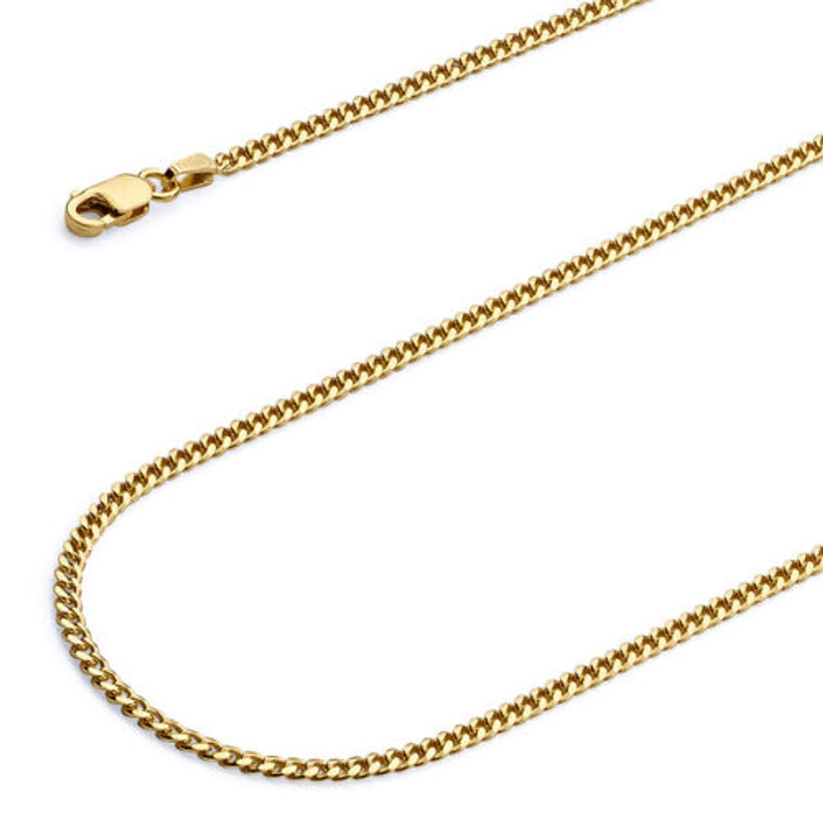 Giovani GOLD NYC 10K Solid Yellow Gold Cuban Chain Necklace