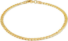 Giovani GOLD NYC 18K Gold Curb/Cuban Link Chain Bracelet - Made In Brazil