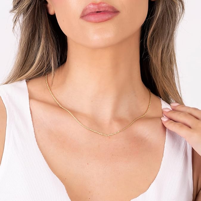 Giovani GOLD NYC 18K Gold Rope Chain Necklace - Made In Brazil