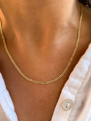 10K Yellow Solid Gold Italian Cuban Curb Chain Necklace 2.8MM Pure 10 Karat Gold Necklace, 16''-30’' Men Women Unisex Teens 10k Cuban Curb Chain