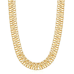 18K Gold Filled Mesh Necklace 18''