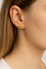 Giovani GOLD NYC 14k Gold Mariner Stud Earrings