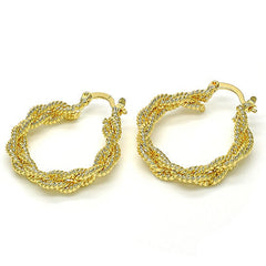 Giovani GOLD NYC Gold Twist Hoop Earrings
