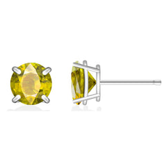 Giovani GOLD NYC Stunning Yellow Sapphire Stud Earrings