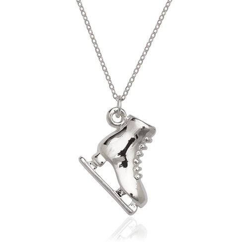 Giovani GOLD NYC Silver Cute Skate Charm Necklace Fun and Stylish Pendant on a Durable Chain – Perfect Gift for Skaters, Athletes & Sports Lovers