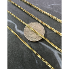 Unisex 18K-Yellow-Gold-Plated .925 Sterling Silver Franco Chain Made In Italy