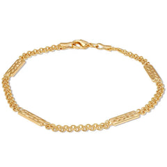 Giovani Gold NYC 18K Gold Plated Tag Anklet