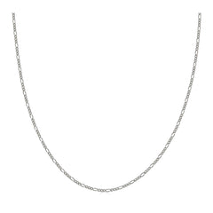 .925 Solid Sterling Silver Italian Figaro Link 2.2MM Chain Necklace, 16''-30’' Men Women Unisex Teens Silver Figaro Link Chain Necklace