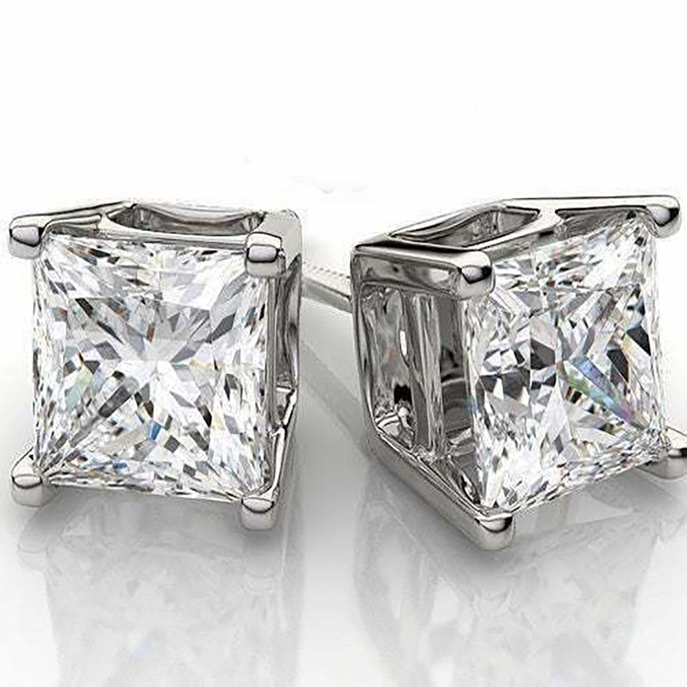 Giovani GOLD NYC 2.00CTTW Square Crystal Stud Earrings