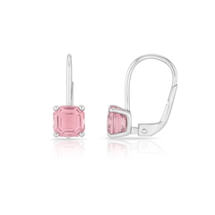 Giovani GOLD NYC Leverback Asscher Cut Gemstone Earrings