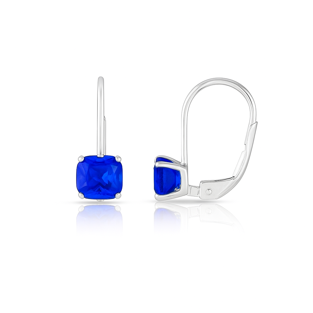 Giovani GOLD NYC Leverback Asscher Cut Gemstone Earrings