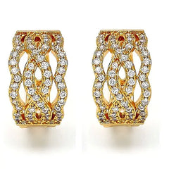 Giovani GOLD NYC 18K Gold Plated Diamond Accent Earrings – Elegant & Timeless Sparkle