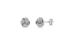 Giovani GOLD NYC 925 Silver Love Nut Stud Earrings