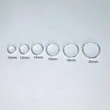 Giovani GOLD NYC 925 Sterling Silver Hoop Earrings, Minimalist Design (1-Pair)