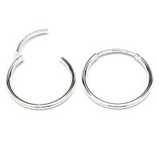 Giovani GOLD NYC 925 Sterling Silver Hoop Earrings, Minimalist Design (1-Pair)