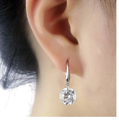 Giovani GOLD NYC 925 Sterling Silver 2.00 ct. Cubic Zirconia Drop Earrings
