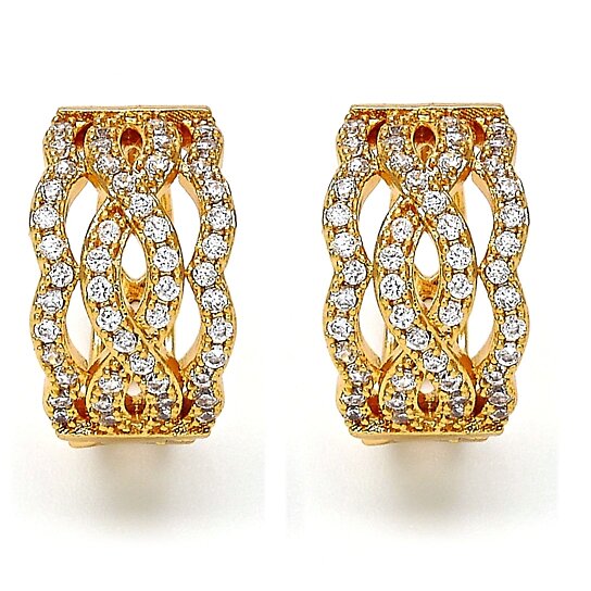Giovani GOLD NYC GOLD DIAMOND ACCENT EARRINGS