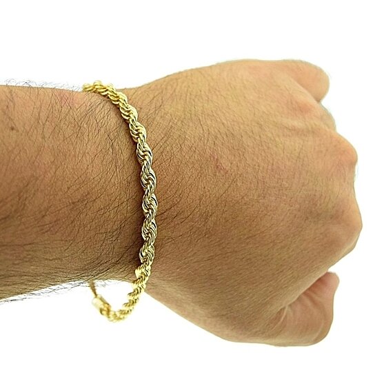 Giovani 14K GOLD ROPE BRACELET 8''