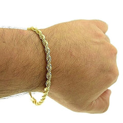Giovani 14K GOLD ROPE BRACELET 8''
