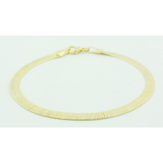 Giovani GOLD NYC 14k Gold Herringbone 7.5 Inch Bracelet