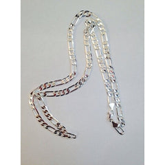 Giovani GOLD NYC 18K White Gold Figaro Chain Necklace