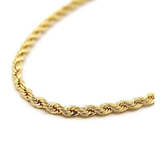 Giovani GOLD NYC Italian Gold Rope Anklet 10''