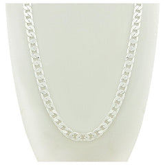 Giovani GOLD NYC 14K White Gold Filled Cuban Link Chain 24" Necklace