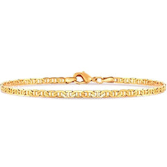Giovani GOLD NYC 10-Inch 18K-Gold-Plated Flat Mariner Anklet